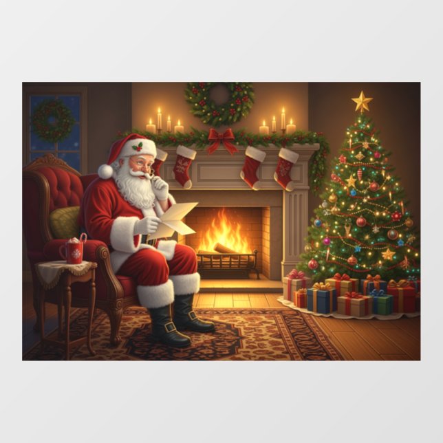 Vinilos Para Cristales Santa Window Cling (Hoja)