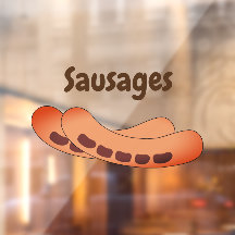 Sausages signo gracioso con texto de personalizabl