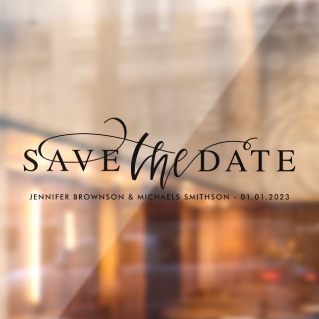 Vinilos Para Cristales Save the date wedding car (Hoja 2)