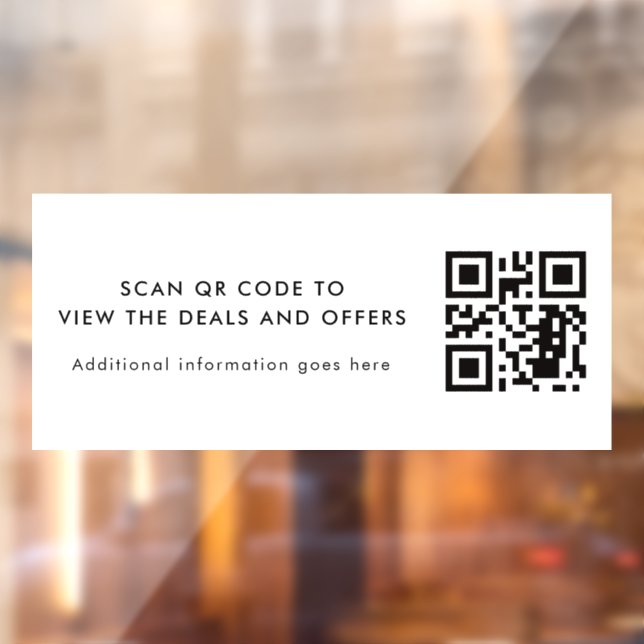 Vinilos Para Cristales Scan QR Code Modern Simple Business (Hoja 2)