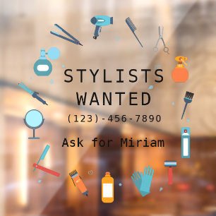 Vinilos Para Cristales Se busca estilista para salón de belleza personali