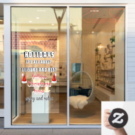 Vinilos Para Cristales Seguir el tiempo de Navidad Ventana Llamar