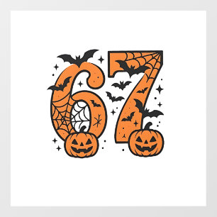 Vinilos Para Cristales Seis Siete Memes Halloween 67 Mason Spooky