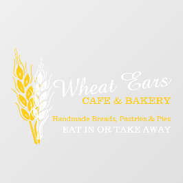 Vinilos Para Cristales Señalización de los oídos de trigo en el negocio d