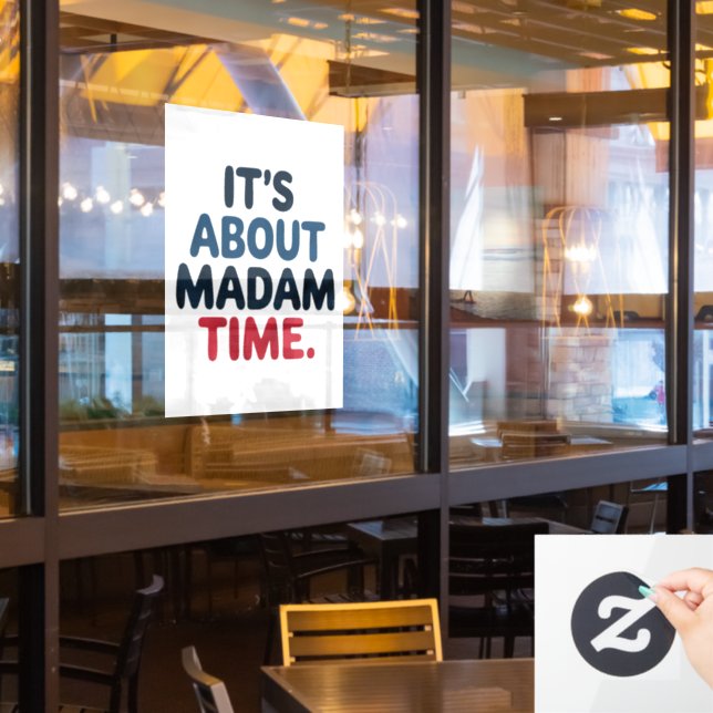 Vinilos Para Cristales Señora Presidenta, Votación democrática en las ele (ventana del restaurante)