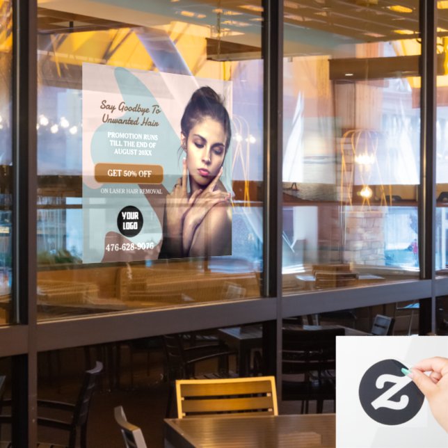 Vinilos Para Cristales Servicios de eliminación del pelo láser Grabación  (ventana del restaurante)
