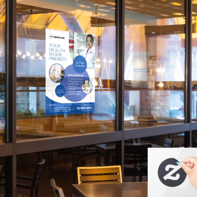 Vinilos Para Cristales Servicios personalizados para farmacias (ventana del restaurante)