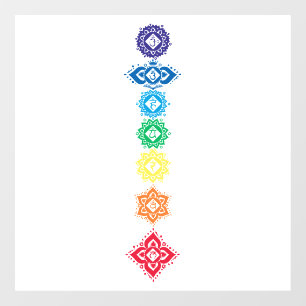 Vinilos Para Cristales Siete chakras 7