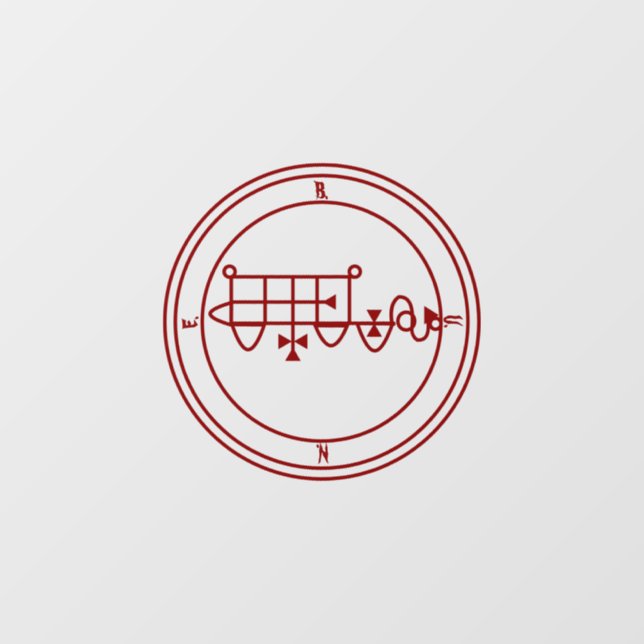 Vinilos Para Cristales Sigilia gótica de Bune (Bim) (Hoja)