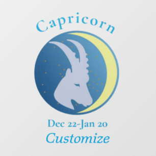 Vinilos Para Cristales Signo de Capricornio Thunder_Cove