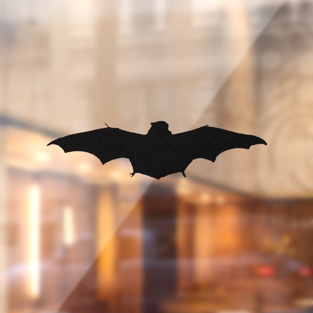 Vinilos Para Cristales Silhouette De Un Bat De Hoary (Hoja 2)