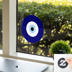 Vinilos Para Cristales Símbolo azul malvado Ojo Buena suerte y protección
