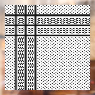 Vinilos Para Cristales Símbolo de Keffiyeh del patrón de resistencia de P
