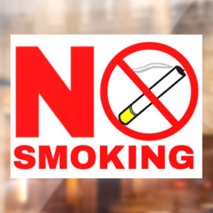 Vinilos Para Cristales Símbolo de Prohibido Fumar
