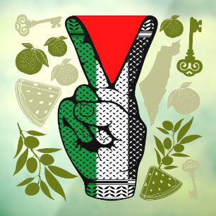 Vinilos Para Cristales Símbolo de triángulo rojo de resistencia de mano d