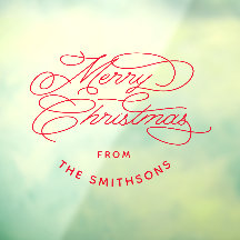 Simple y elegante Feliz Navidad personalizada