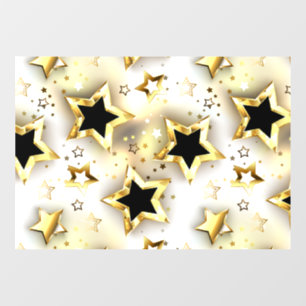Vinilos Para Cristales Sin inconvenientes de luz con estrellas de oro
