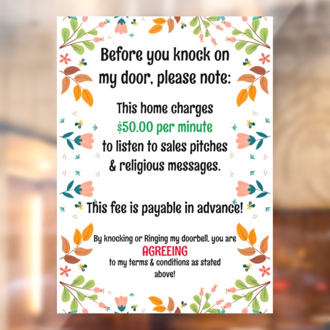 Vinilos Para Cristales Sin pedidos ni mensajes religiosos (Hoja 2)