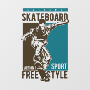 Vinilos Para Cristales Skateboarding