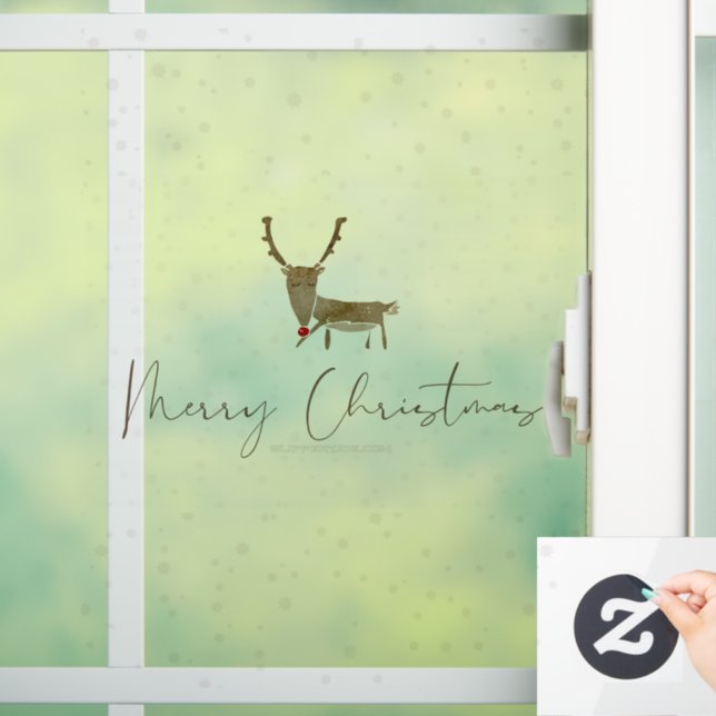 Vinilos Para Cristales SlipperyJoe Merry Nocheveris rinoceronte (Hogar)