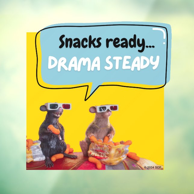 Vinilos Para Cristales Snacks Listos, Drama Steady (Hoja 3)