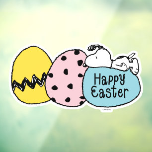 Vinilos Para Cristales Snoopy - Feliz Pascua