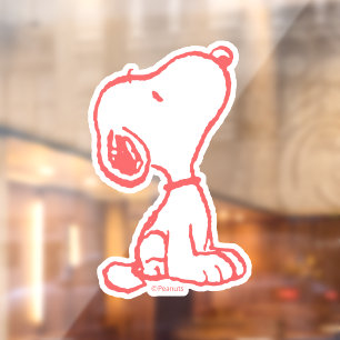 Vinilos Para Cristales Snoopy So Sweet Flower Pattern