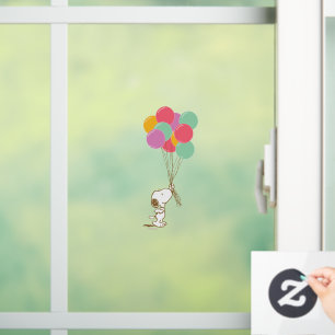 Vinilos Para Cristales Snoopy y los globos