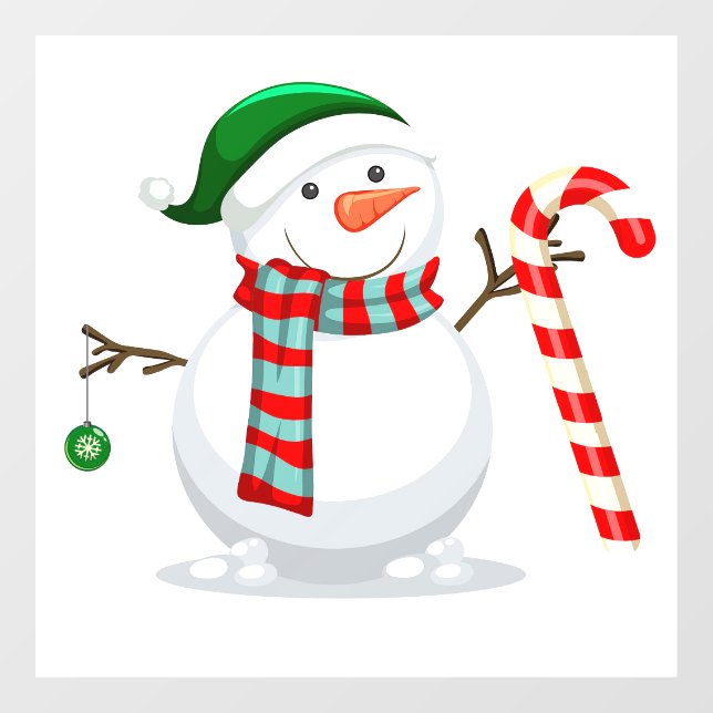 Vinilos Para Cristales Snowman (Hoja)