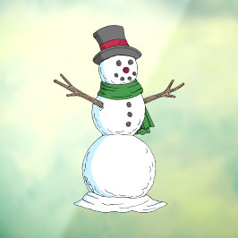 Vinilos Para Cristales Snowman