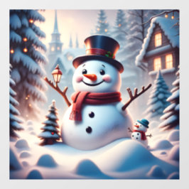 Vinilos Para Cristales Snowman