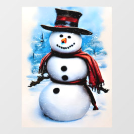 Vinilos Para Cristales Snowman