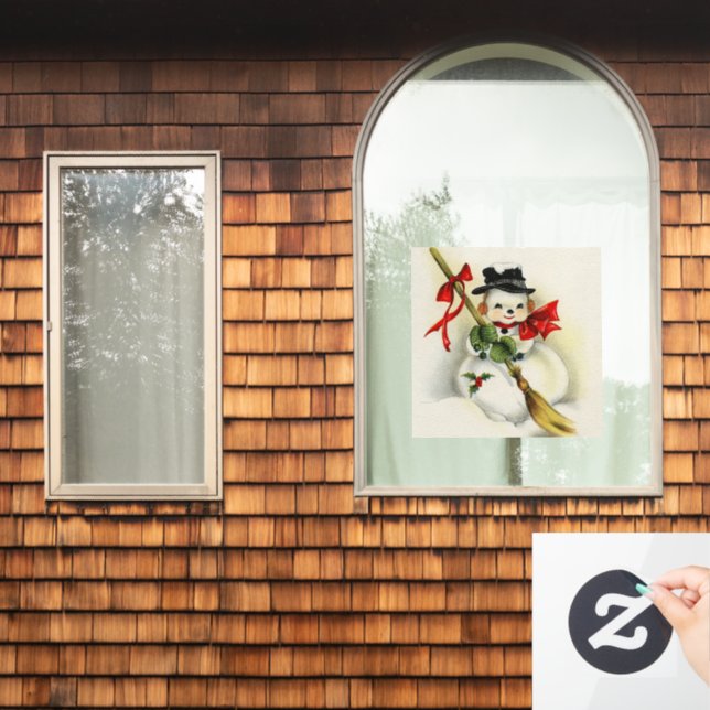 Vinilos Para Cristales Snowman 001 (Ventana de inicio)