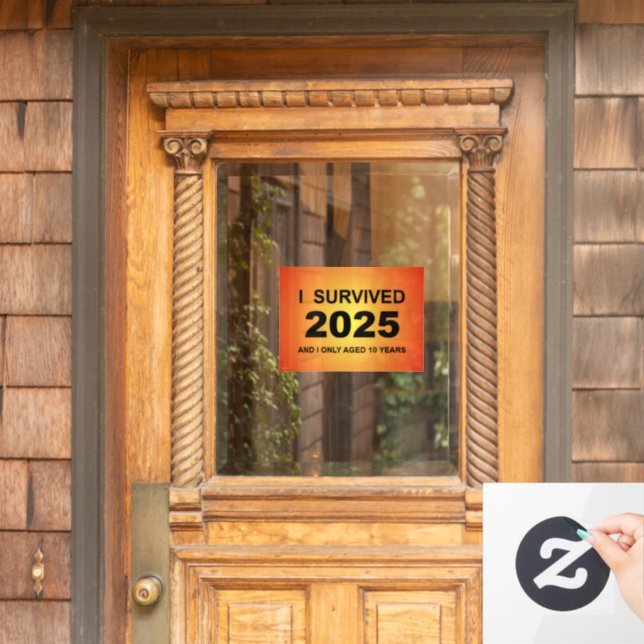 Vinilos Para Cristales Sobreviví 2025 (Puerta de casa)