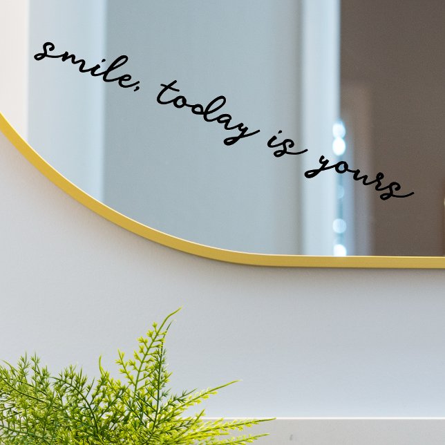 Vinilos Para Cristales Sonrisa de espejo hoy es tu arte de citas (Subido por el creador)