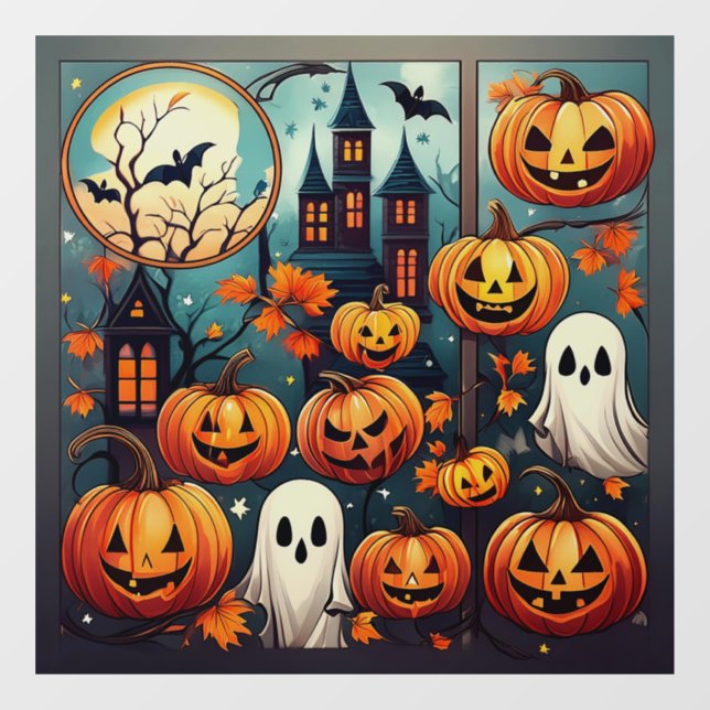 Vinilos Para Cristales Sonrisas espeluznantes (Hoja)