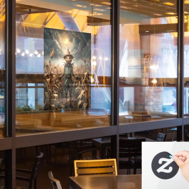 Vinilos Para Cristales Spooky Halloween Window Cling (ventana del restaurante)