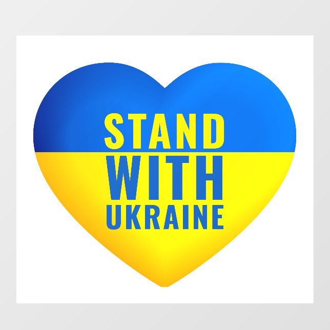 Vinilos Para Cristales Stand with Ukraine. UKRAINE support. (Hoja)