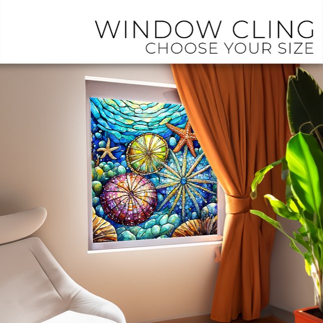 Vinilos Para Cristales Starfish subacuático y urchin Vidrio de fondo (Subido por el creador)