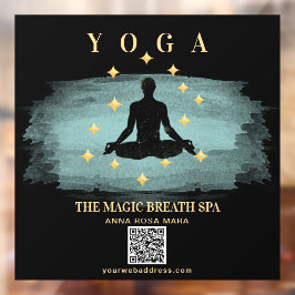 Vinilos Para Cristales ** Stars Mindness Reiki Yoga Man Meditación