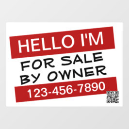 Vinilos Para Cristales Su código QR de anuncio personalizado de venta