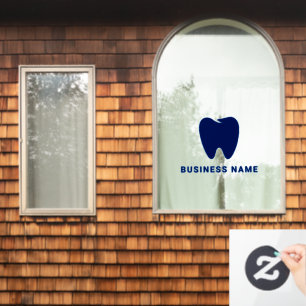 Vinilos Para Cristales Su logotipo Dentista empresarial Minimalista mod
