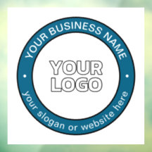 Su logotipo o diseño y texto circular personalizab