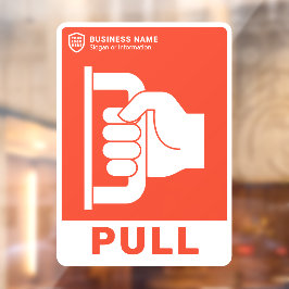 Vinilos Para Cristales Su negocio de logotipos | Tirar De La Puerta