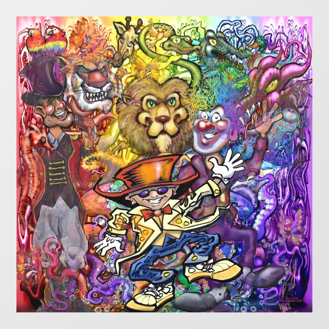 Vinilos Para Cristales Sueño de Circo (Hoja)