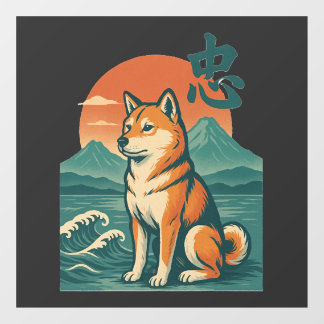 Vinilos Para Cristales Sueños de Shiba al Anochecer