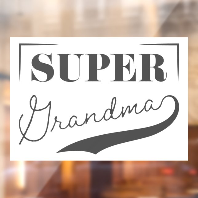 Vinilos Para Cristales Super Abuela (Hoja 2)