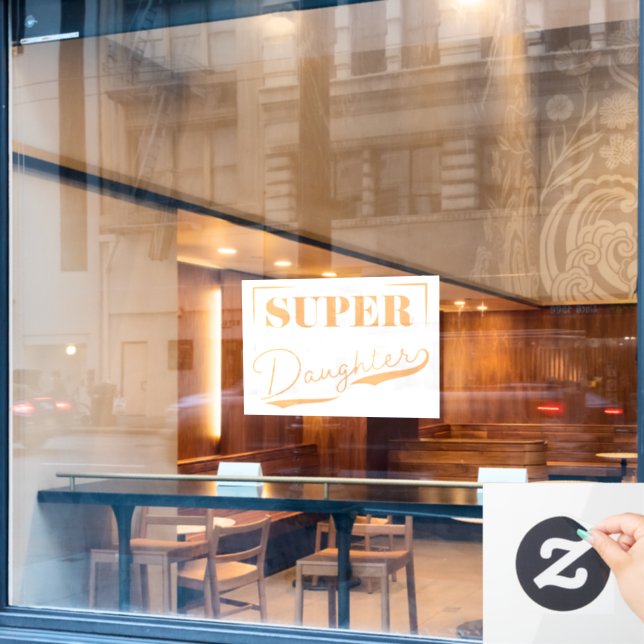 Vinilos Para Cristales Súper hija (Ventana de cafetería)