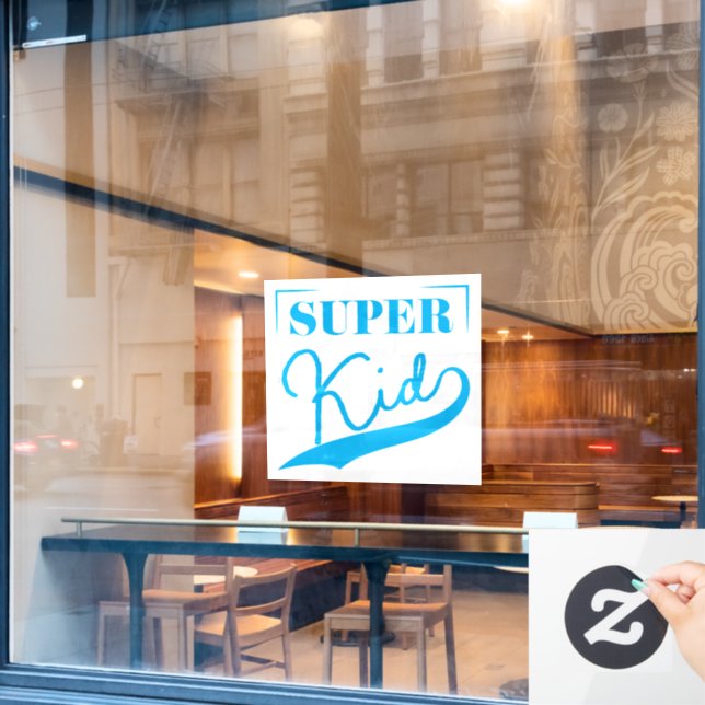 Vinilos Para Cristales Super Kid (Ventana de cafetería)