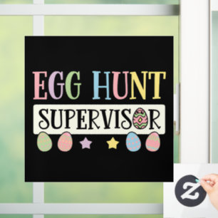 Vinilos Para Cristales Supervisor de búsqueda de huevos de Pascua Diverti